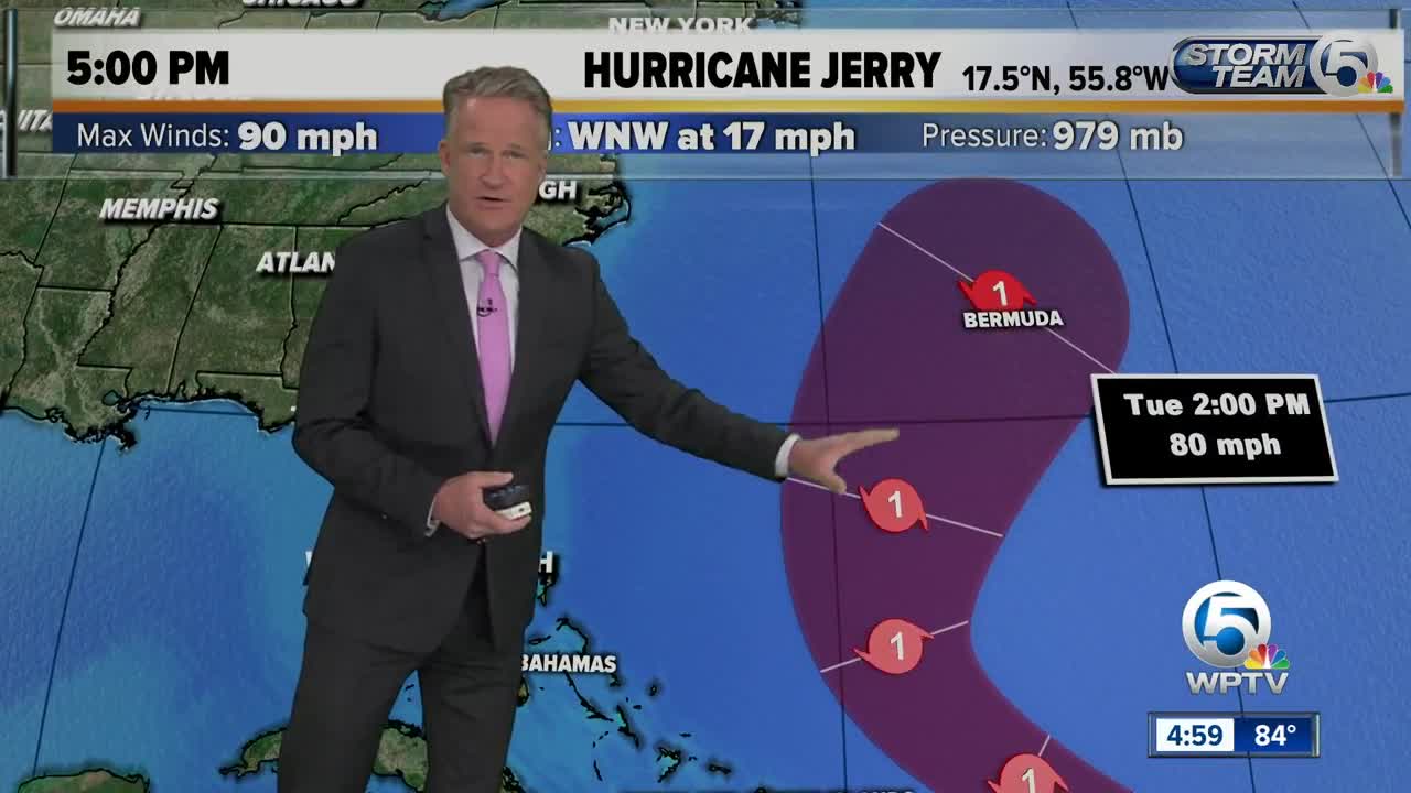 5 p.m. Thursday Hurricane Jerry update