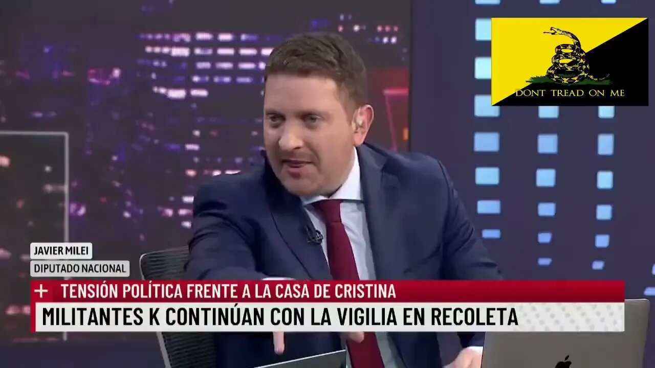 2022 08 29 Javier Milei 'Voy a acompañar el juicio político al presidente'
