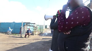 South Africa - Cape Town - Polile Toilet Protest (videos) (2zf)