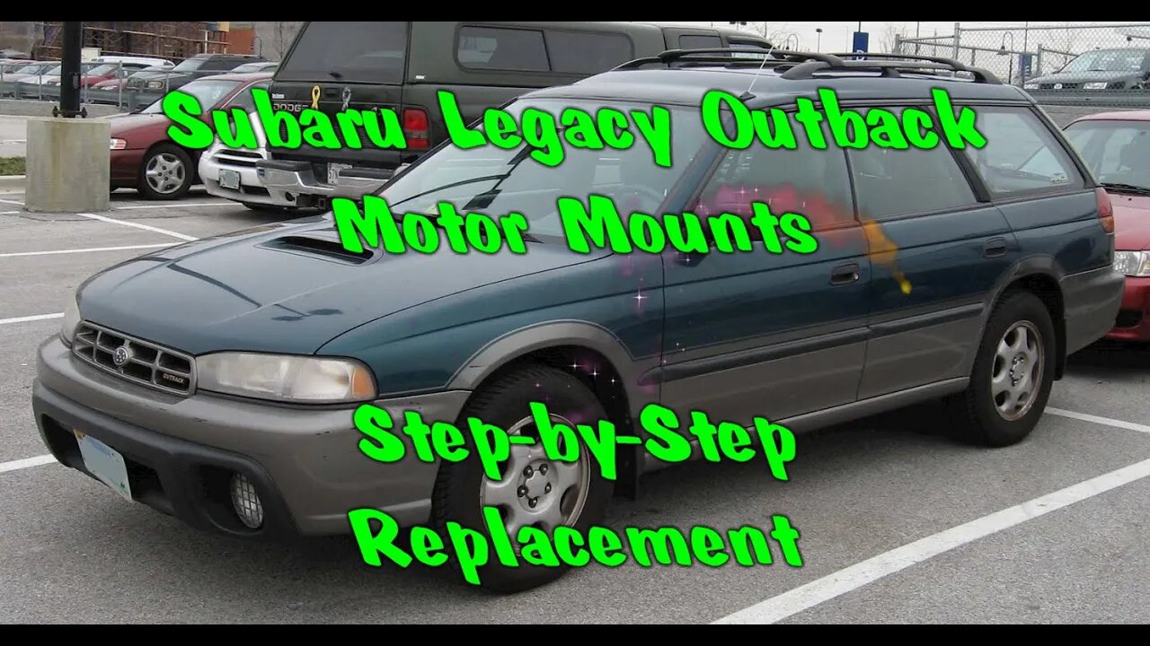 How To: Subaru Legacy Outback Motor Mount Replacement Step-by-step Fat Guy Builds