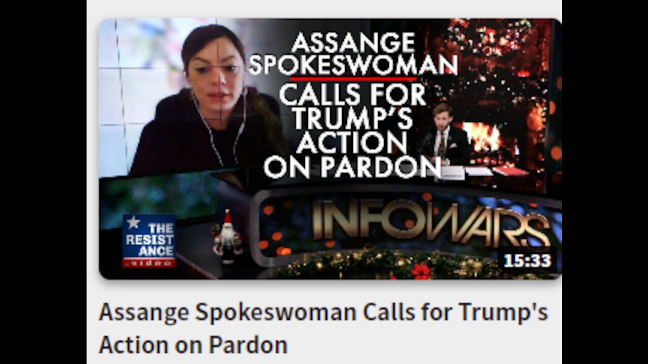 Assange Spokeswoman Calls for Trump's Action on Pardon