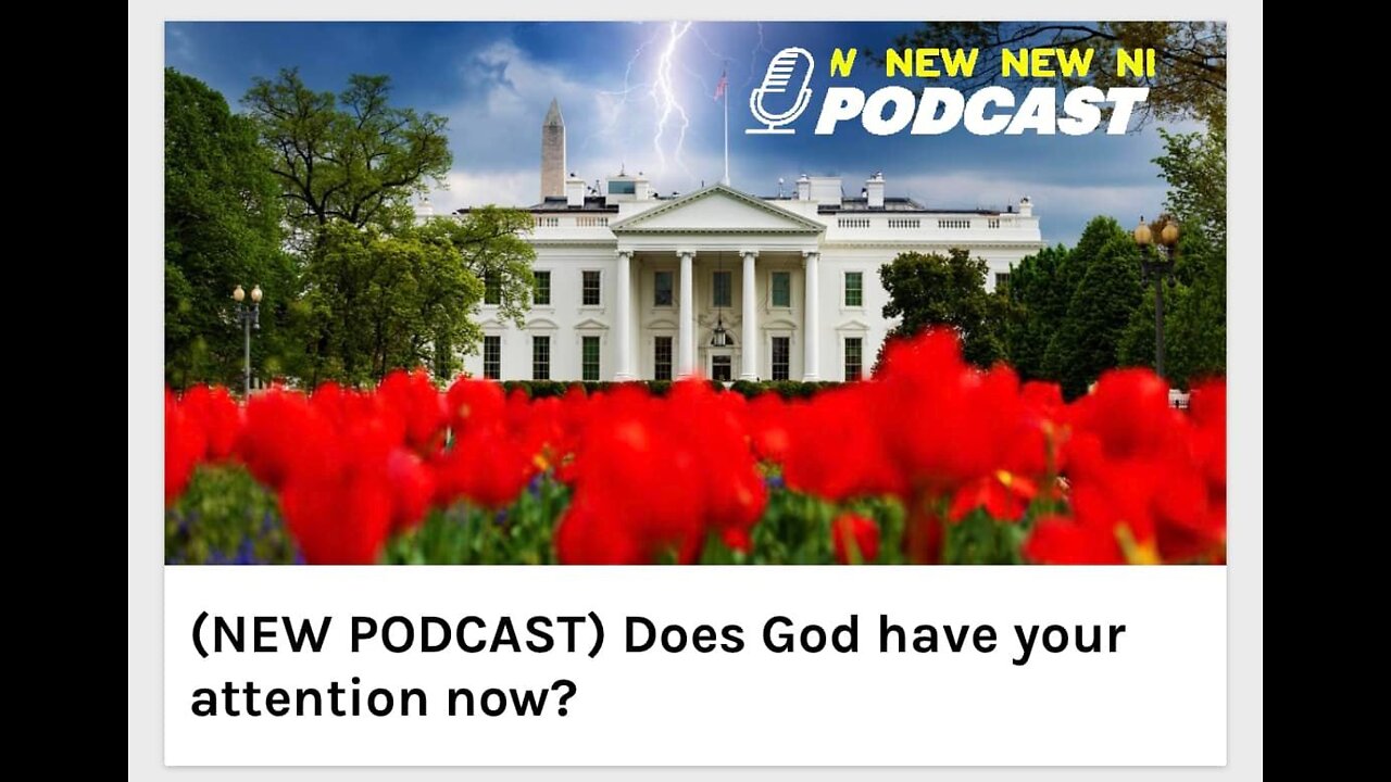 Does God have your attention now?