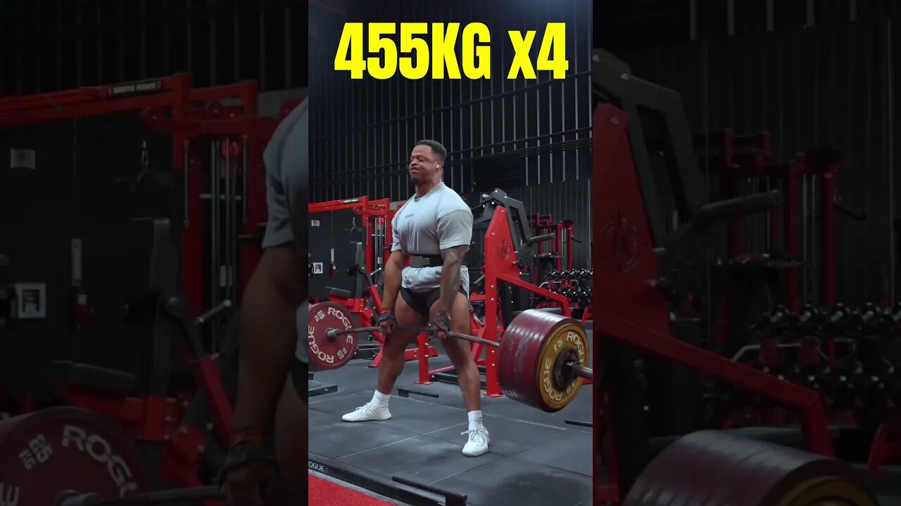 INSANO! Deadlift de 455kg x4 de Jamal Browner