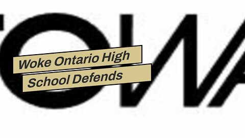 Woke Ontario High School Defends Trans Teacher Who Flaunts Massive Fake Boobs in Class