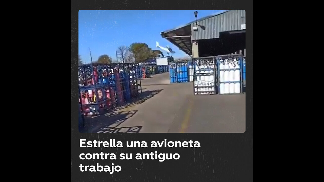 Exempleado estrella su avioneta contra la empresa que lo despidió en Argentina