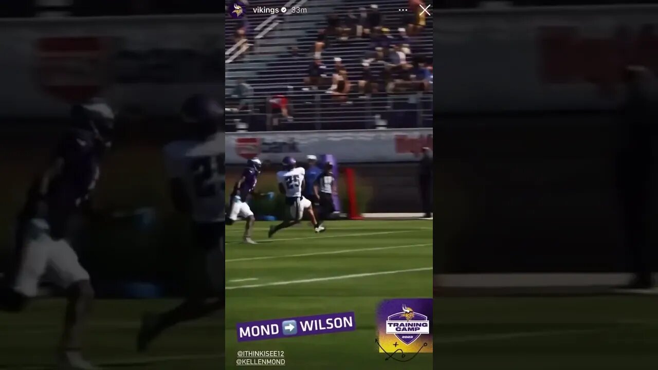 Kellen Mond Tearing Up Training Camp #MinnesotaVikings #MinnesotaVikingsTrainingCamp #kellenmond