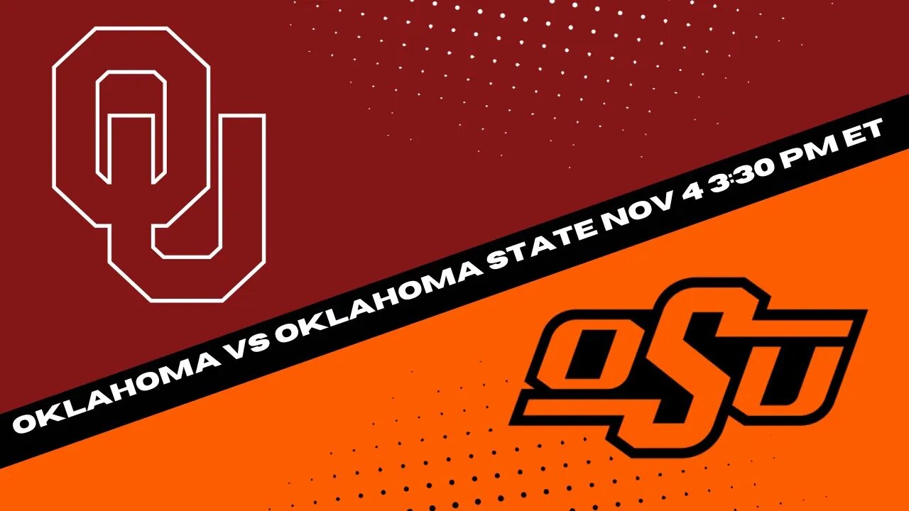 Oklahoma vs Oklahoma State Prediction and Odds - Sooners vs Cowboys Picks (2023-11-04)