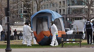 LIVE: White House homeless encampment cleared by police.