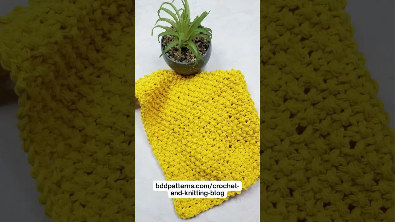 3 FREE dishcloth knitting patterns you can't miss