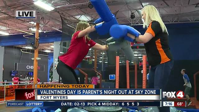 Valentines Day is Parents Night Out at Sky Zone Fort Myers - 7am live report