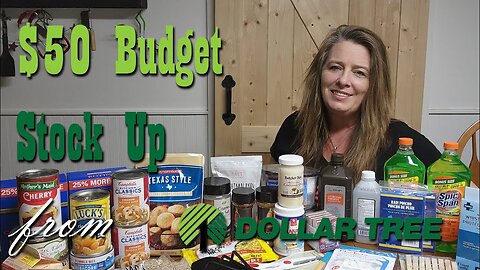 $50 Budget Pantry Stock Up from Dollar Tree ~ Preparedness