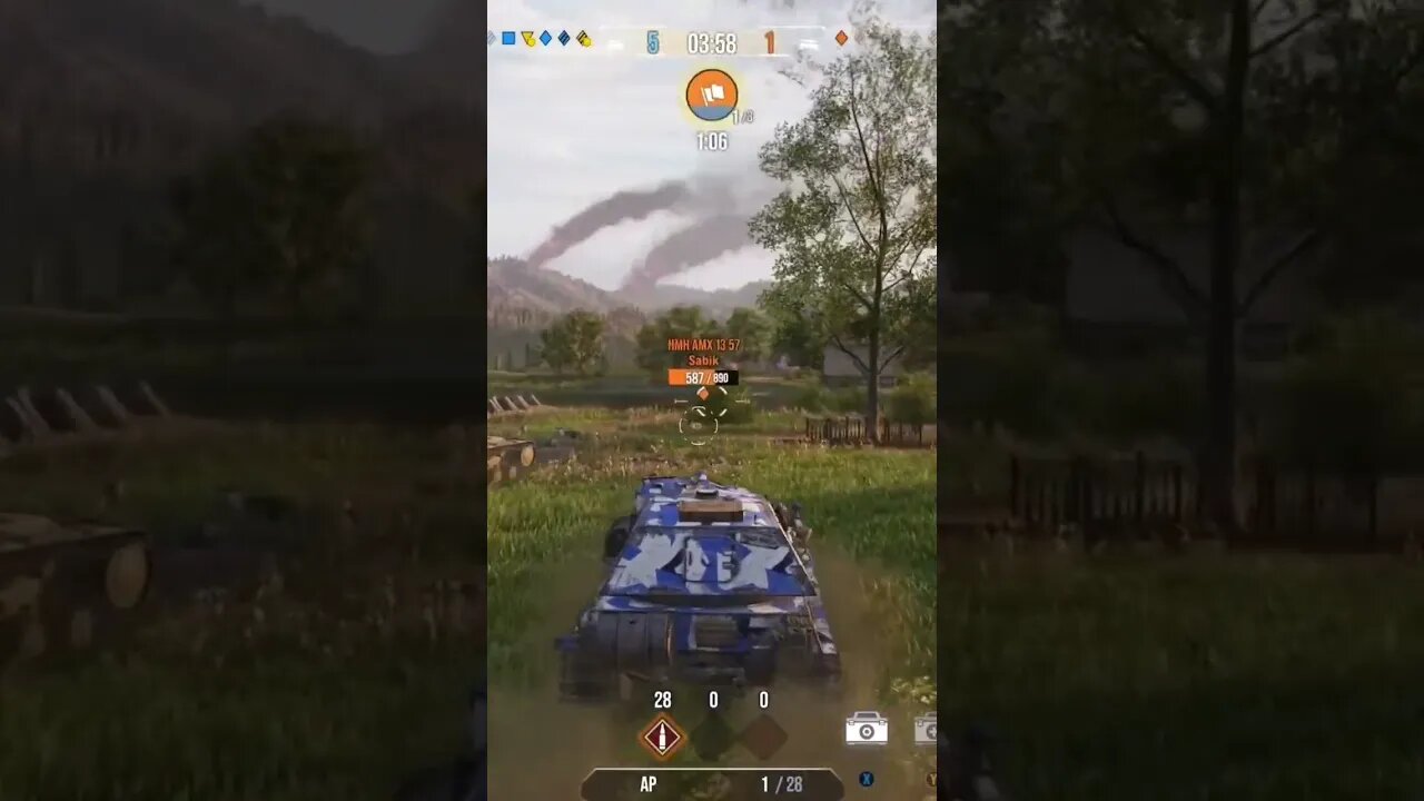 World of Tanks Xbox: Me and my partner chasing this one down. 😜