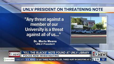 'Kill the Blacks' message found at UNLV