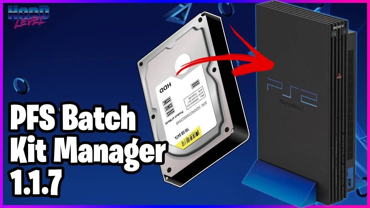 PFS Batchkit Manager 1.1.7! Muitas novidades! Veja como configurei meu HD interno do PS2!