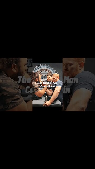 The WEAKER man can still win at Armwrestling