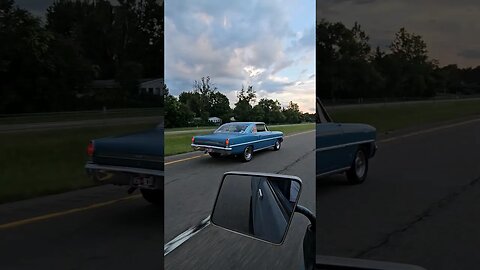 Rolling Shots Are Always Fun! #nova #sbc #carguys #fitech #chevyii #Chevrolet #dragracing #car