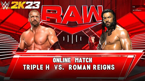 WWE 2k23 triple H vs Roman Reigns