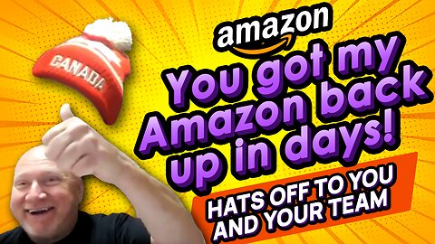 You got my Amazon back up in days! Hats off to you and your team! - Jerry Carroll Testimonial