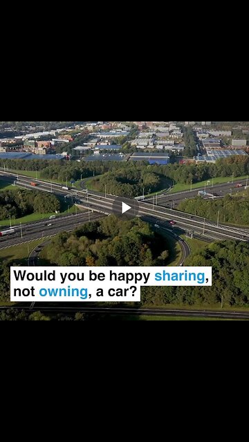 World Economic Forum: "Would you be happy sharing, not owning, a car?"