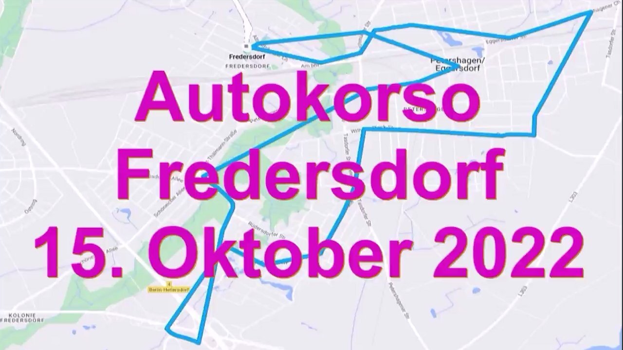 Autokorso Fredersdorf - 15.Oktober 2022