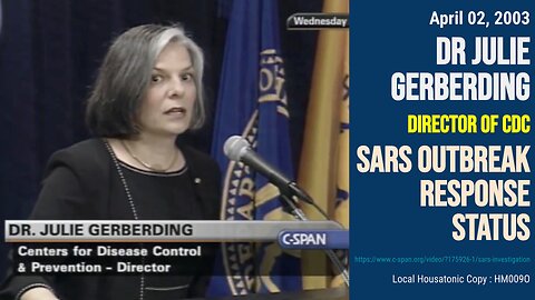 (Apr 02 2003) Julie Gerberding (Dir CDC) SARS Outbreak response status