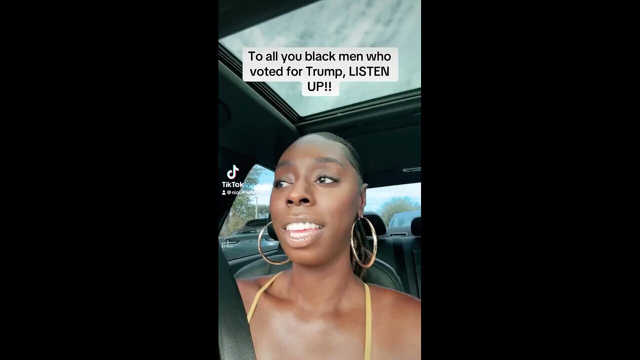 Black woman video goes viral for thanking all the black men who voted for Trump
