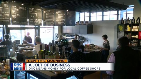 Coffee shops expected to see DNC business bump