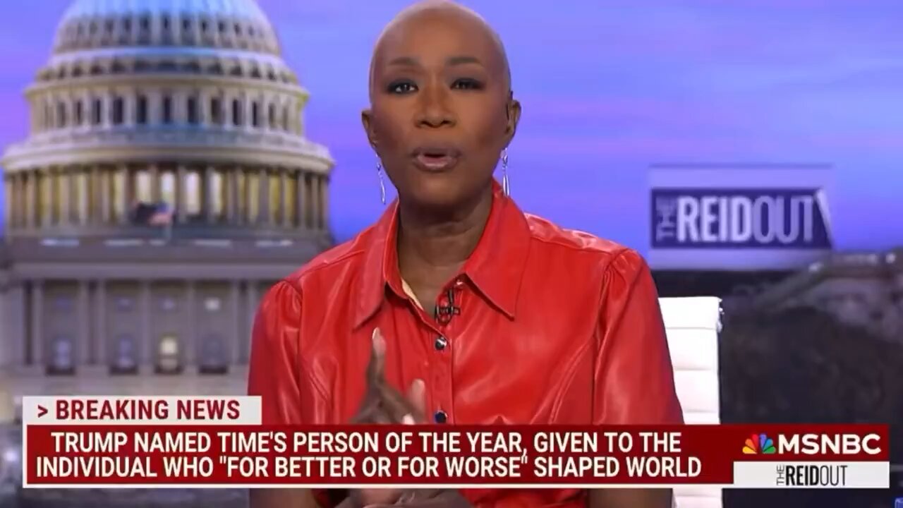 Joy Reid melts down over Trump winning TIME Person of the Year 🤣