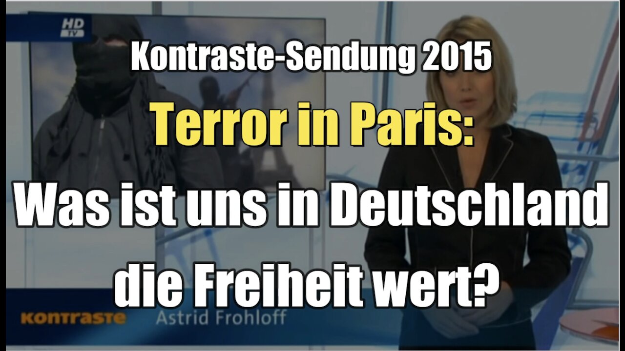 Terror in Paris: Was ist uns in Deutschland die Freiheit wert? (Kontraste I 19.11.2015)