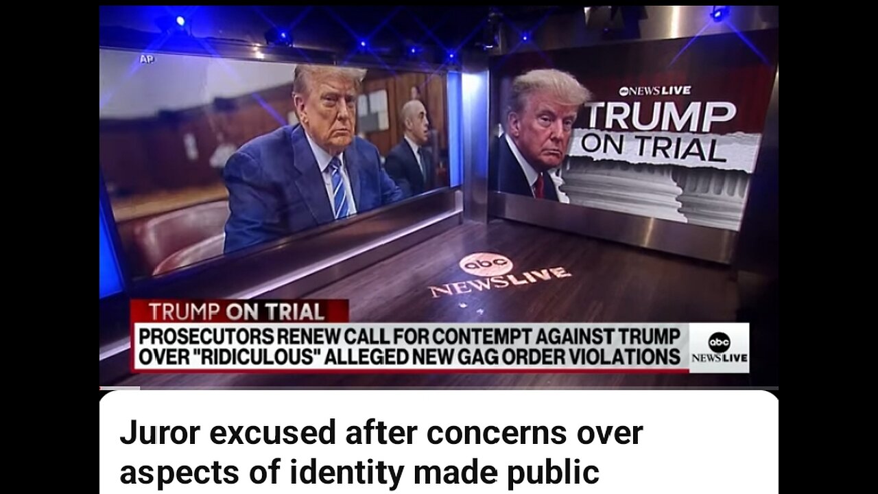 Juror excused after concerns over aspects of identify made public