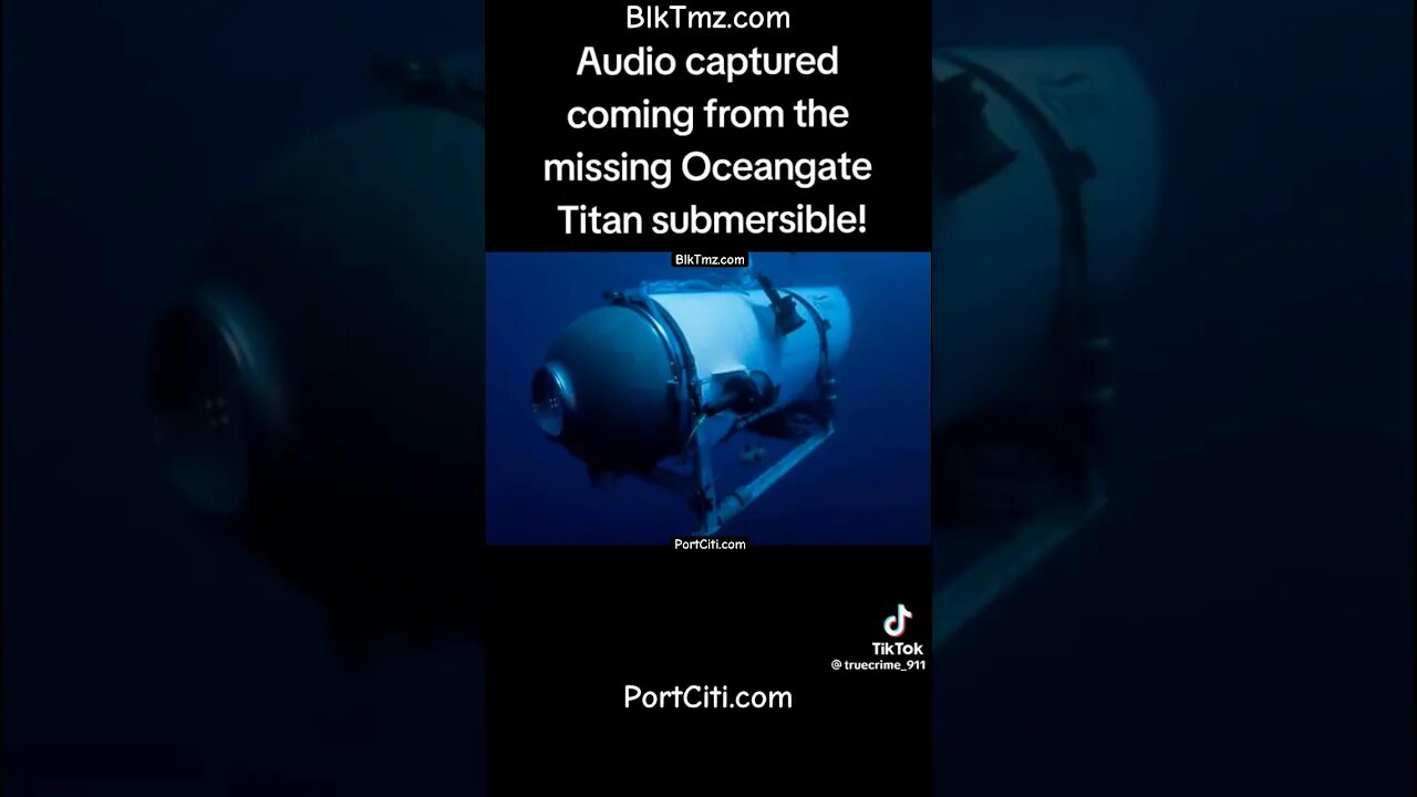 Audio captured coming from #OceanGate #Titan Submarine! You can hear it implode near the #titanic