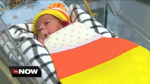 Newborns celebrate first days in the world in Halloween costumes at Aurora Health Care