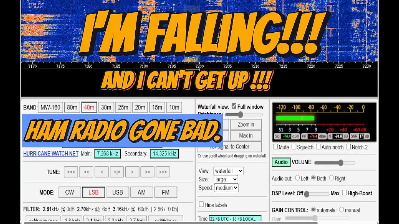 I'm Falling and I can't get up! | Ham radio gone bad.