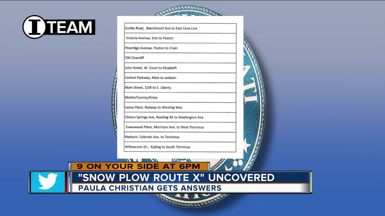 Snow plow Route X uncovered