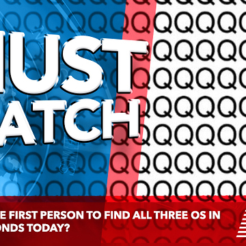 Will You Be The First Person To Find All Three Os In Under 10 Seconds Today?