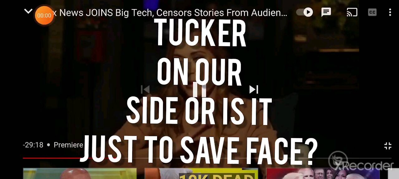 MIND BLOWING STATEMENT FROM TUCKER