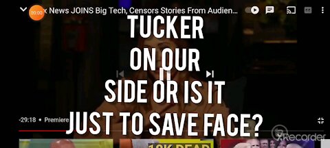 MIND BLOWING STATEMENT FROM TUCKER