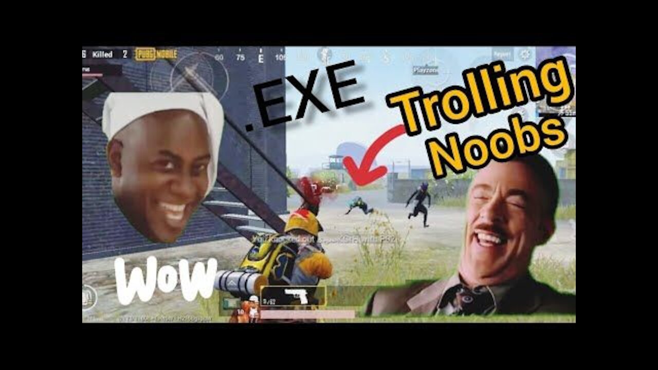 Trolling Noob's😅😅..Pubg mobile funny moments