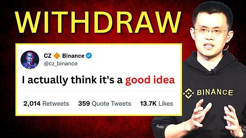 $8.7 Billion Withdrawn From Binance (Are They In Trouble?)