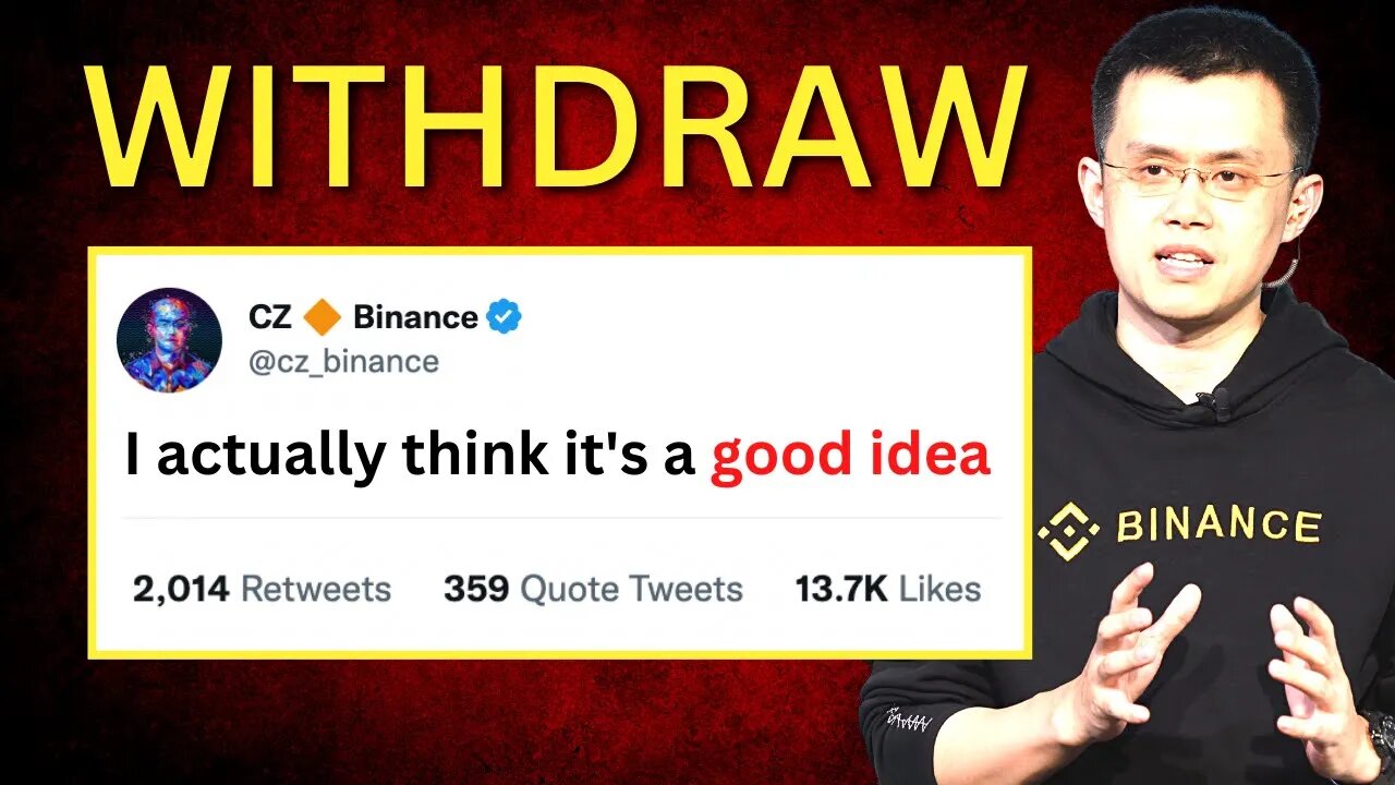 $8.7 Billion Withdrawn From Binance (Are They In Trouble?)