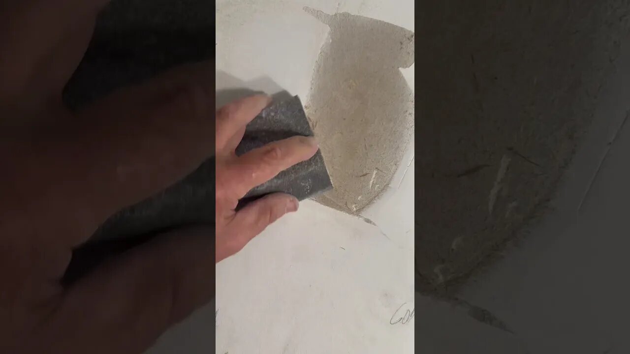 Paper blisters bubbled paper fix #drywallrepair drywaller #paintprep