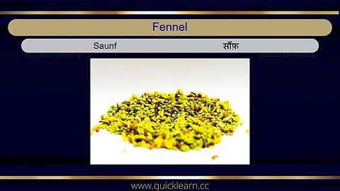 Learn Hindi through English - Spices #hindi #hindifromenglish #languagelearning