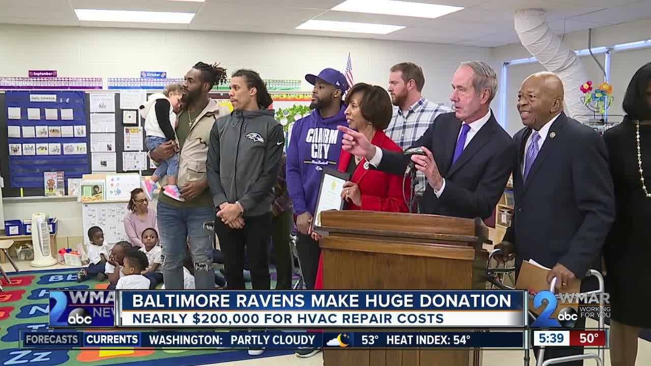 Baltimore Ravens donate $200,000 to Baltimore City Schools