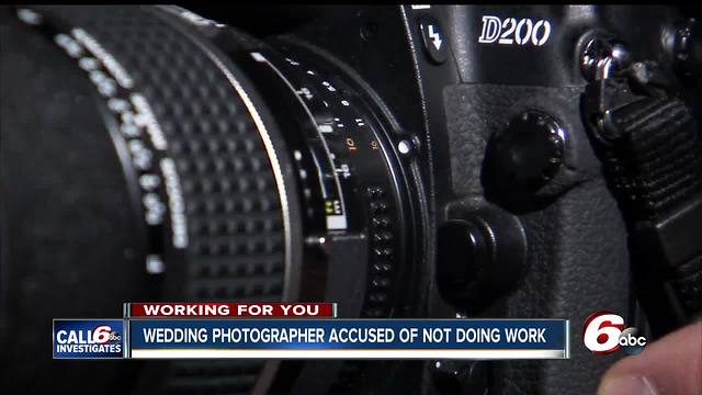 Wedding photographer accused of taking money, not doing work