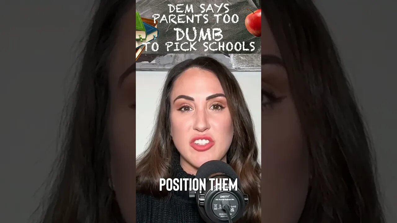 WATCH: Dem says parents are too dumb to have school choice 😳🤦🏻‍♂️