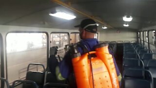 South Africa - Cape Town - Minister of Transport and Public Works in the Western Cape visisg the Cape Town Bus Terminus (Video) (rR6)