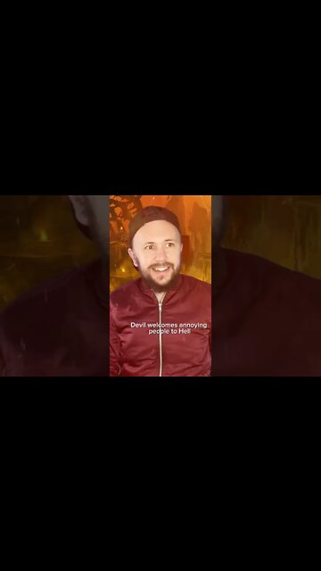 The devil welcoming annoying people to hell 1