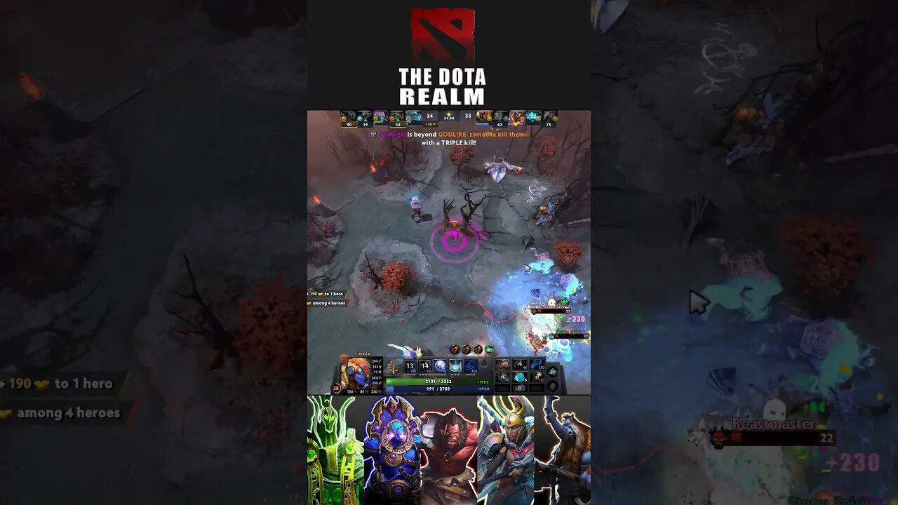 If this Skill is not broken explain this Rampage #dota2 #shorts #tinker