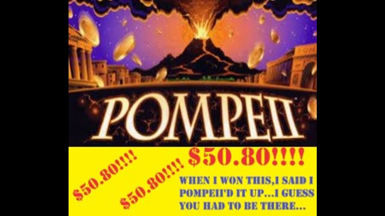 $50.80 win on Pompeii Slot Machine at Wildwood Casino in Cripple Creek, Colorado