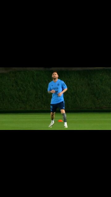 Lionel Messi BACK training with Argentina ahead of Saudi Arabia